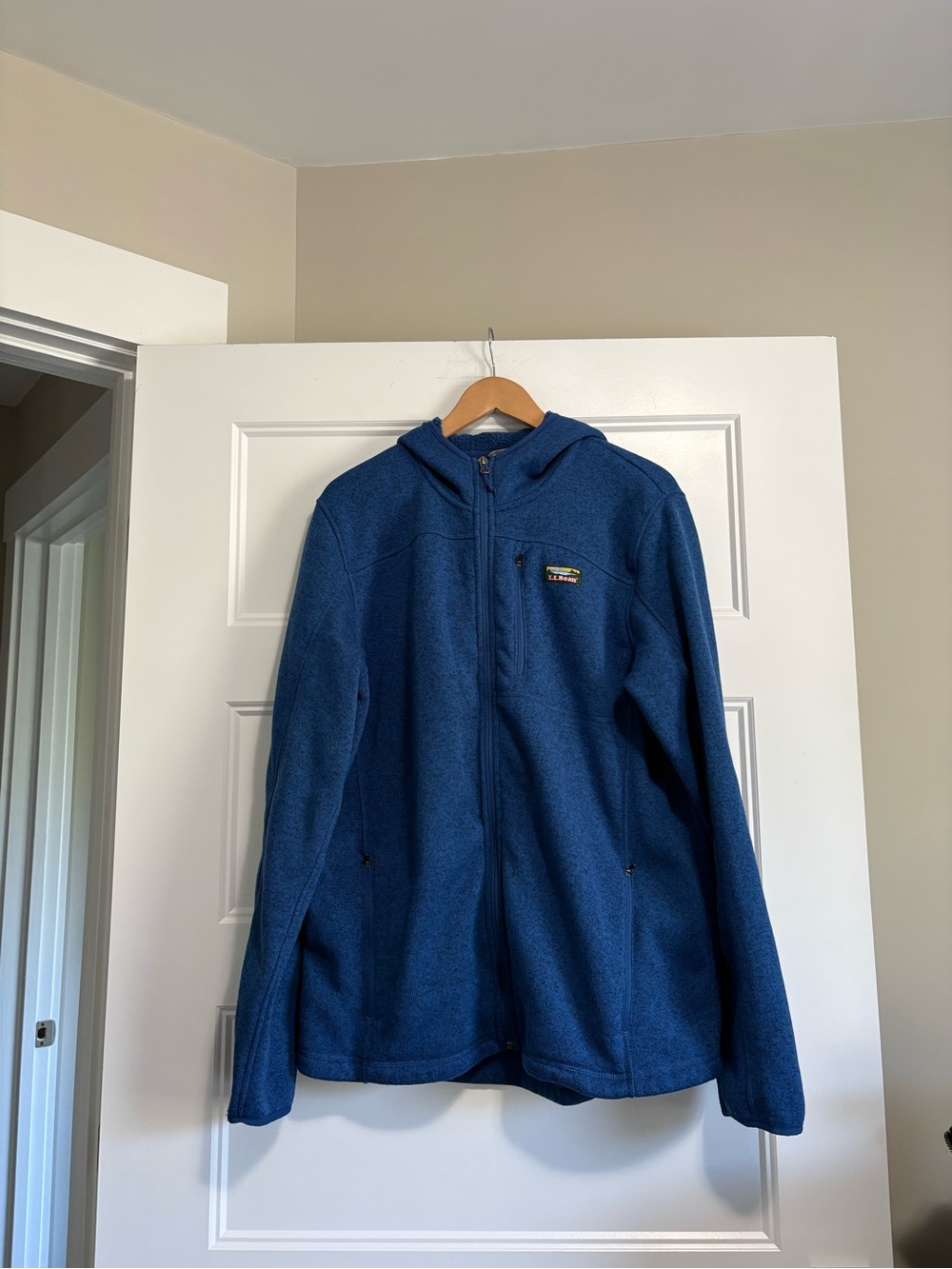 L.L.Bean Men's Sweater Fleece Full-Zip Hooded Jacket Large/ Tall